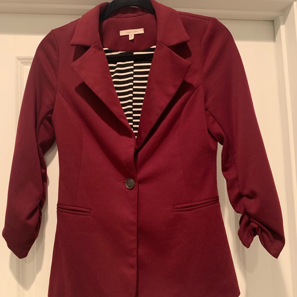 41 Hawthorn Benson 3/4 Rouched Sleeve Blazer